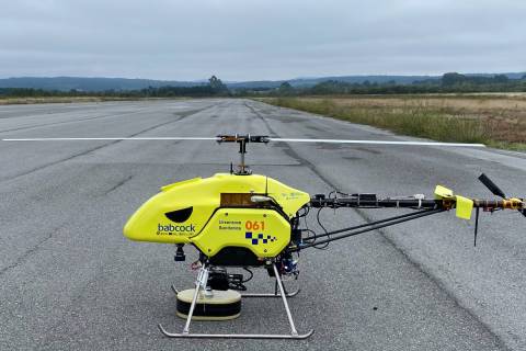 Imagen de un dron de rescate sanitario facilitada por una de las empresas que participa en el curso.